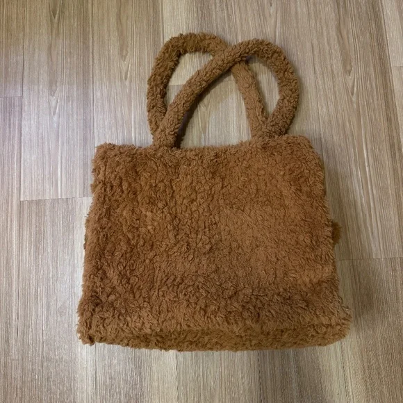 Wild Fable Sherpa Tote Bag – Cozy Brown - Picture 1 of 6